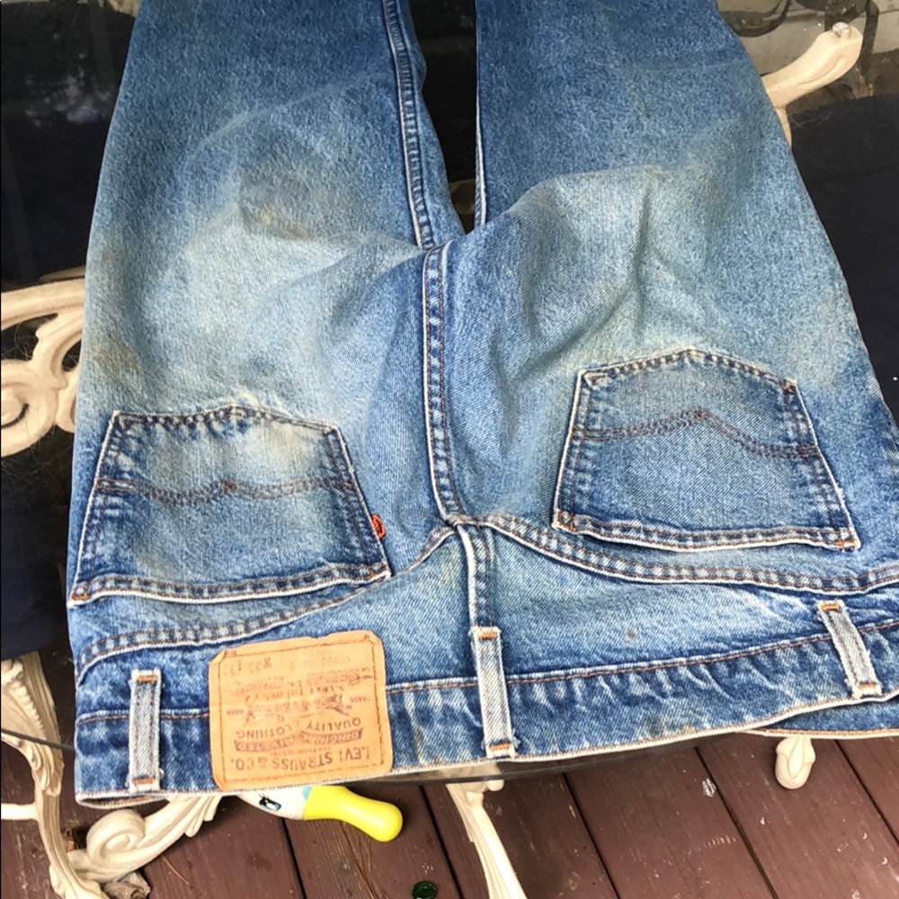LEVIS Levi’s 505 true vintage amazing faded ripped - Picture 5 of 10